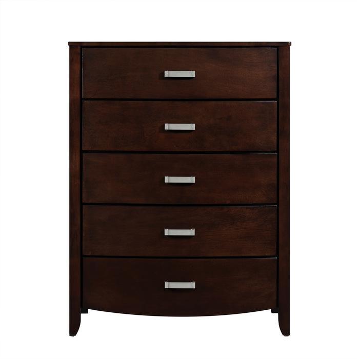 Homelegance Lyric 5 Drawer Chest in Dark Espresso 1737NC-9 - Premium Chest from Homelegance (Titan Warehouse) - Just $604.50! Shop now at Furniture Wholesale Plus  We are the best furniture store in Nashville, Hendersonville, Goodlettsville, Madison, Antioch, Mount Juliet, Lebanon, Gallatin, Springfield, Murfreesboro, Franklin, Brentwood