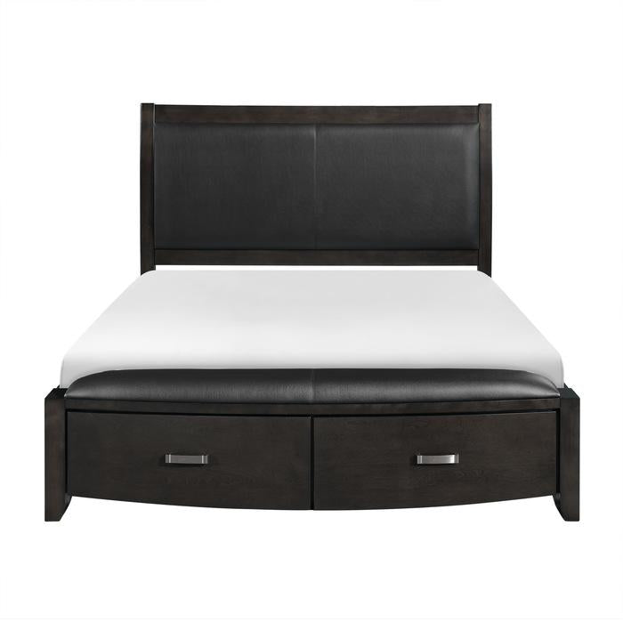 Homelegance Lyric Queen Sleigh Storage Bed in Brownish Gray 1737NGY-1 - Premium Bed from Homelegance (Titan Warehouse) - Just $900.90! Shop now at Furniture Wholesale Plus  We are the best furniture store in Nashville, Hendersonville, Goodlettsville, Madison, Antioch, Mount Juliet, Lebanon, Gallatin, Springfield, Murfreesboro, Franklin, Brentwood