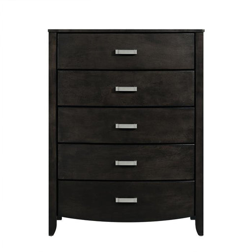 Homelegance Lyric 5 Drawer Chest in Brownish Gray 1737NGY-9 - Premium Chest from Homelegance (Titan Warehouse) - Just $604.50! Shop now at Furniture Wholesale Plus  We are the best furniture store in Nashville, Hendersonville, Goodlettsville, Madison, Antioch, Mount Juliet, Lebanon, Gallatin, Springfield, Murfreesboro, Franklin, Brentwood