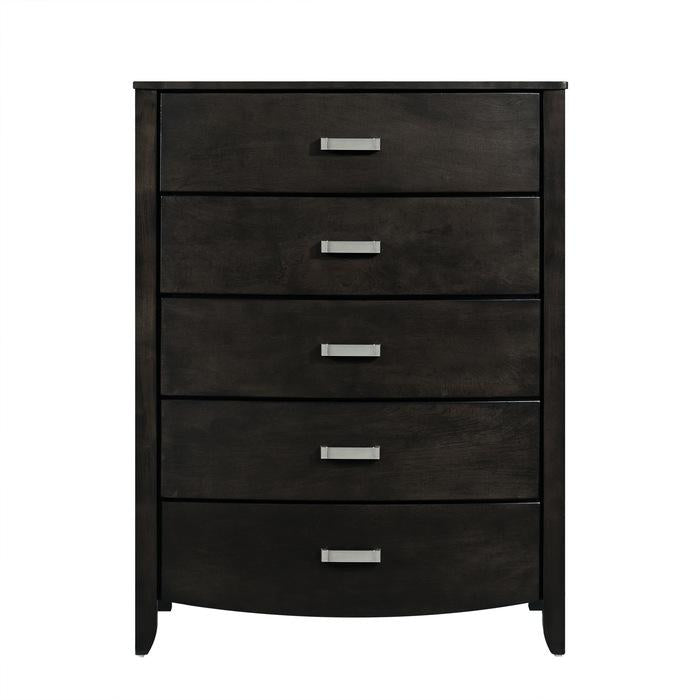 Homelegance Lyric 5 Drawer Chest in Brownish Gray 1737NGY-9 - Premium Chest from Homelegance (Titan Warehouse) - Just $604.50! Shop now at Furniture Wholesale Plus  We are the best furniture store in Nashville, Hendersonville, Goodlettsville, Madison, Antioch, Mount Juliet, Lebanon, Gallatin, Springfield, Murfreesboro, Franklin, Brentwood