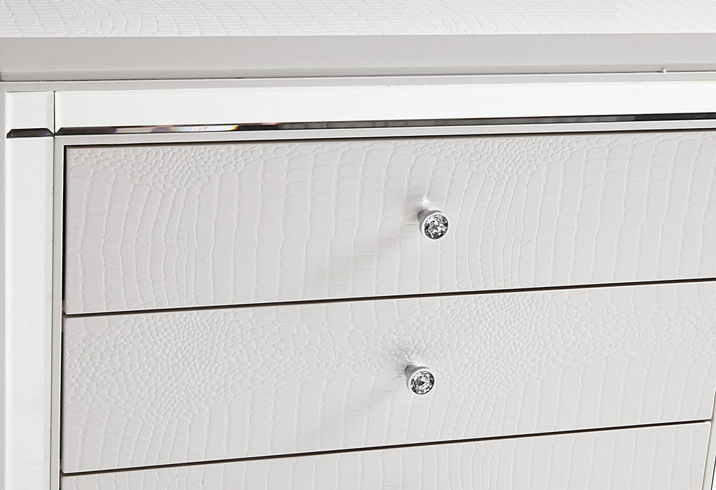 Homelegance Alonza 9 Drawer Dresser in White 1845-5 - Premium Dresser from Homelegance (Titan Warehouse) - Just $799.50! Shop now at Furniture Wholesale Plus  We are the best furniture store in Nashville, Hendersonville, Goodlettsville, Madison, Antioch, Mount Juliet, Lebanon, Gallatin, Springfield, Murfreesboro, Franklin, Brentwood