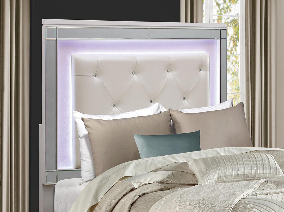 Homelegance Alonza Queen LED Panel Bed 1845LED-1 - Premium Bed from Homelegance (Titan Warehouse) - Just $836.55! Shop now at Furniture Wholesale Plus  We are the best furniture store in Nashville, Hendersonville, Goodlettsville, Madison, Antioch, Mount Juliet, Lebanon, Gallatin, Springfield, Murfreesboro, Franklin, Brentwood