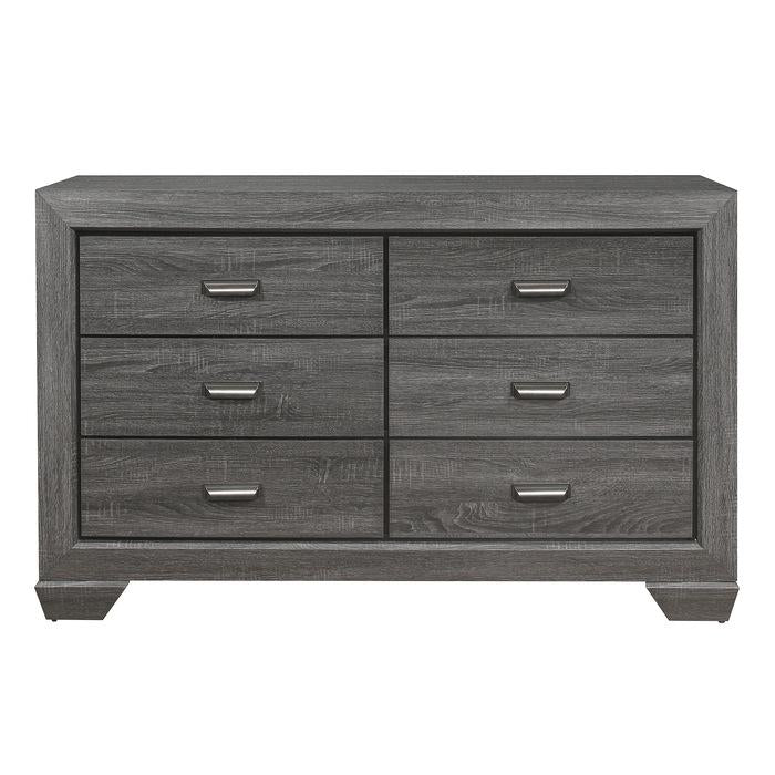 Homelegance Beechnut 6 Drawer Dresser in Gray 1904GY-5 - Premium Dresser from Homelegance (Titan Warehouse) - Just $409.50! Shop now at Furniture Wholesale Plus  We are the best furniture store in Nashville, Hendersonville, Goodlettsville, Madison, Antioch, Mount Juliet, Lebanon, Gallatin, Springfield, Murfreesboro, Franklin, Brentwood