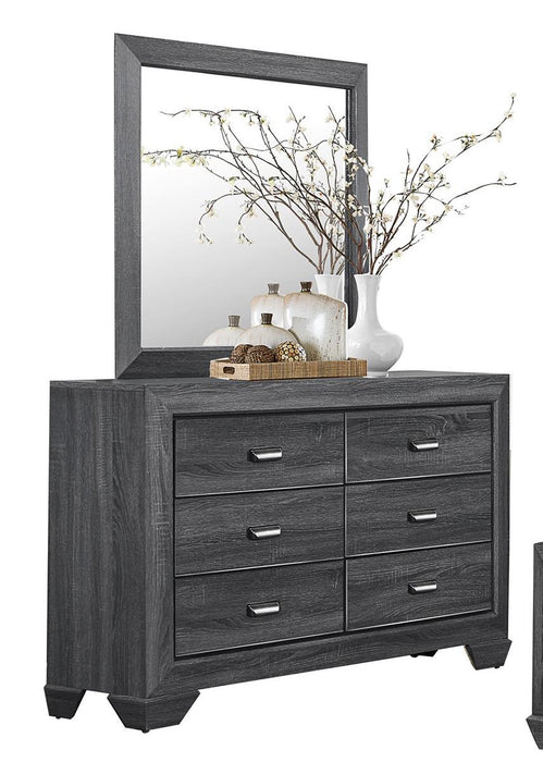 Homelegance Beechnut 6 Drawer Dresser in Gray 1904GY-5 - Premium Dresser from Homelegance (Titan Warehouse) - Just $409.50! Shop now at Furniture Wholesale Plus  We are the best furniture store in Nashville, Hendersonville, Goodlettsville, Madison, Antioch, Mount Juliet, Lebanon, Gallatin, Springfield, Murfreesboro, Franklin, Brentwood