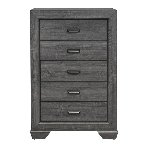 Homelegance Beechnut 5 Drawer Chest in Gray 1904GY-9 - Premium Chest from Homelegance (Titan Warehouse) - Just $351! Shop now at Furniture Wholesale Plus  We are the best furniture store in Nashville, Hendersonville, Goodlettsville, Madison, Antioch, Mount Juliet, Lebanon, Gallatin, Springfield, Murfreesboro, Franklin, Brentwood