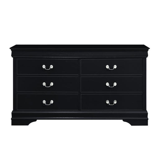 Homelegance Mayville 6 Drawer Dresser in Black 2147BK-5 - Premium Dresser from Homelegance (Titan Warehouse) - Just $390! Shop now at Furniture Wholesale Plus  We are the best furniture store in Nashville, Hendersonville, Goodlettsville, Madison, Antioch, Mount Juliet, Lebanon, Gallatin, Springfield, Murfreesboro, Franklin, Brentwood