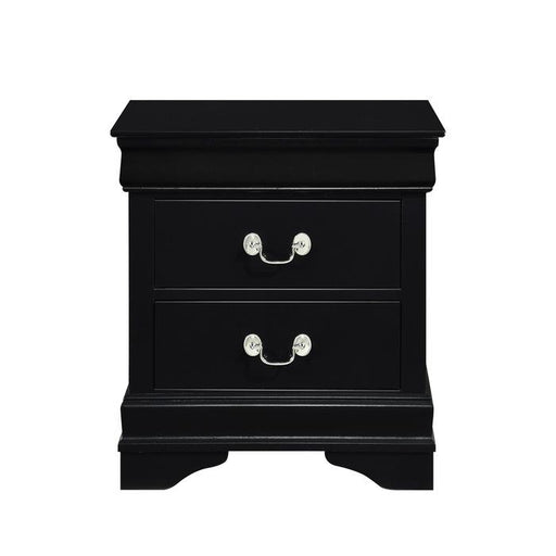 Homelegance Mayville 2 Drawer Nightstand in Black 2147BK-4 - Premium Nightstand from Homelegance (Titan Warehouse) - Just $130.65! Shop now at Furniture Wholesale Plus  We are the best furniture store in Nashville, Hendersonville, Goodlettsville, Madison, Antioch, Mount Juliet, Lebanon, Gallatin, Springfield, Murfreesboro, Franklin, Brentwood