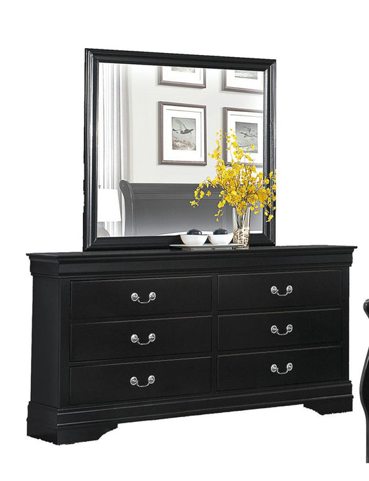 Homelegance Mayville 6 Drawer Dresser in Black 2147BK-5 - Premium Dresser from Homelegance (Titan Warehouse) - Just $390! Shop now at Furniture Wholesale Plus  We are the best furniture store in Nashville, Hendersonville, Goodlettsville, Madison, Antioch, Mount Juliet, Lebanon, Gallatin, Springfield, Murfreesboro, Franklin, Brentwood