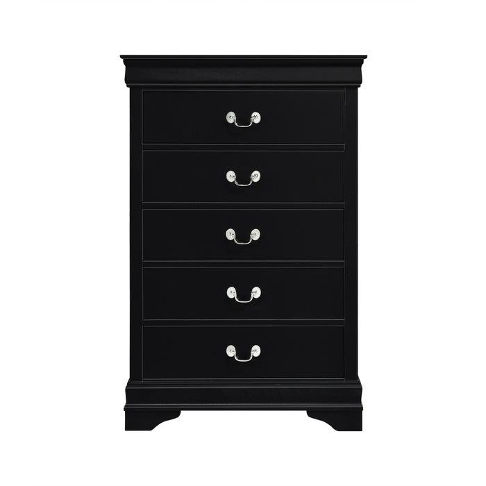 Homelegance Mayville 5 Drawer Chest in Black 2147BK-9 - Premium Chest from Homelegance (Titan Warehouse) - Just $310.05! Shop now at Furniture Wholesale Plus  We are the best furniture store in Nashville, Hendersonville, Goodlettsville, Madison, Antioch, Mount Juliet, Lebanon, Gallatin, Springfield, Murfreesboro, Franklin, Brentwood