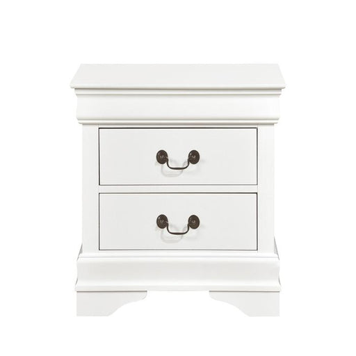 Homelegance Mayville 2 Drawer Nightstand in White 2147W-4 - Premium Nightstand from Homelegance (Titan Warehouse) - Just $130.65! Shop now at Furniture Wholesale Plus  We are the best furniture store in Nashville, Hendersonville, Goodlettsville, Madison, Antioch, Mount Juliet, Lebanon, Gallatin, Springfield, Murfreesboro, Franklin, Brentwood