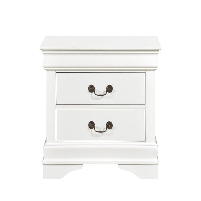 Homelegance Mayville 2 Drawer Nightstand in White 2147W-4 - Premium Nightstand from Homelegance (Titan Warehouse) - Just $130.65! Shop now at Furniture Wholesale Plus  We are the best furniture store in Nashville, Hendersonville, Goodlettsville, Madison, Antioch, Mount Juliet, Lebanon, Gallatin, Springfield, Murfreesboro, Franklin, Brentwood