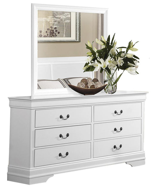 Homelegance Mayville 6 Drawer Dresser in White 2147W-5 - Premium Dresser from Homelegance (Titan Warehouse) - Just $390! Shop now at Furniture Wholesale Plus  We are the best furniture store in Nashville, Hendersonville, Goodlettsville, Madison, Antioch, Mount Juliet, Lebanon, Gallatin, Springfield, Murfreesboro, Franklin, Brentwood