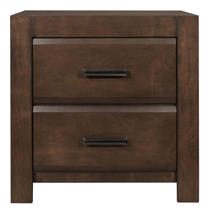 Homelegance Furniture Erwan 2 Drawer Nightstand in Dark Walnut 1961-4 - Premium Nightstand from Homelegance (Titan Warehouse) - Just $154.05! Shop now at Furniture Wholesale Plus  We are the best furniture store in Nashville, Hendersonville, Goodlettsville, Madison, Antioch, Mount Juliet, Lebanon, Gallatin, Springfield, Murfreesboro, Franklin, Brentwood