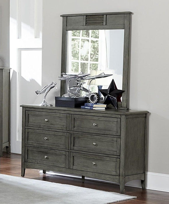 Homelegance Furniture Garcia 6 Drawer Dresser in Gray 2046-5 - Premium Dresser from Homelegance (Titan Warehouse) - Just $536.25! Shop now at Furniture Wholesale Plus  We are the best furniture store in Nashville, Hendersonville, Goodlettsville, Madison, Antioch, Mount Juliet, Lebanon, Gallatin, Springfield, Murfreesboro, Franklin, Brentwood