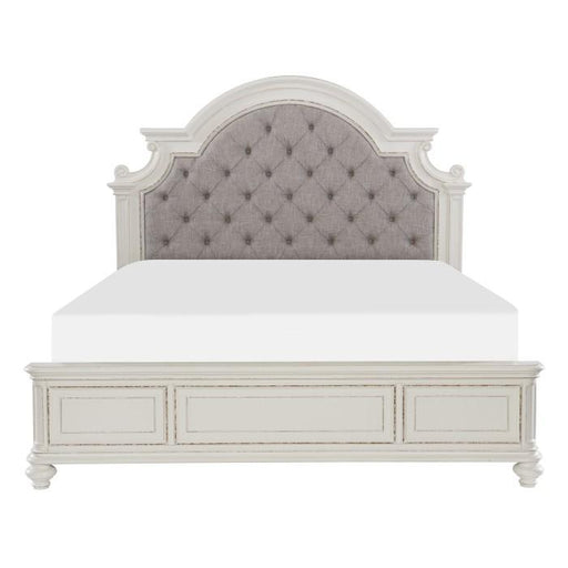 Homelegance Baylesford Queen Upholstered Panel Bed in Antique White 1624W-1* - Premium Bed from Homelegance (Titan Warehouse) - Just $758.55! Shop now at Furniture Wholesale Plus  We are the best furniture store in Nashville, Hendersonville, Goodlettsville, Madison, Antioch, Mount Juliet, Lebanon, Gallatin, Springfield, Murfreesboro, Franklin, Brentwood