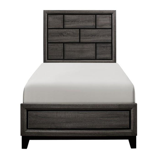 Homelegance Davi Twin Panel Bed in Gray 1645T-1* - Premium Bed from Homelegance (Titan Warehouse) - Just $232.05! Shop now at Furniture Wholesale Plus  We are the best furniture store in Nashville, Hendersonville, Goodlettsville, Madison, Antioch, Mount Juliet, Lebanon, Gallatin, Springfield, Murfreesboro, Franklin, Brentwood