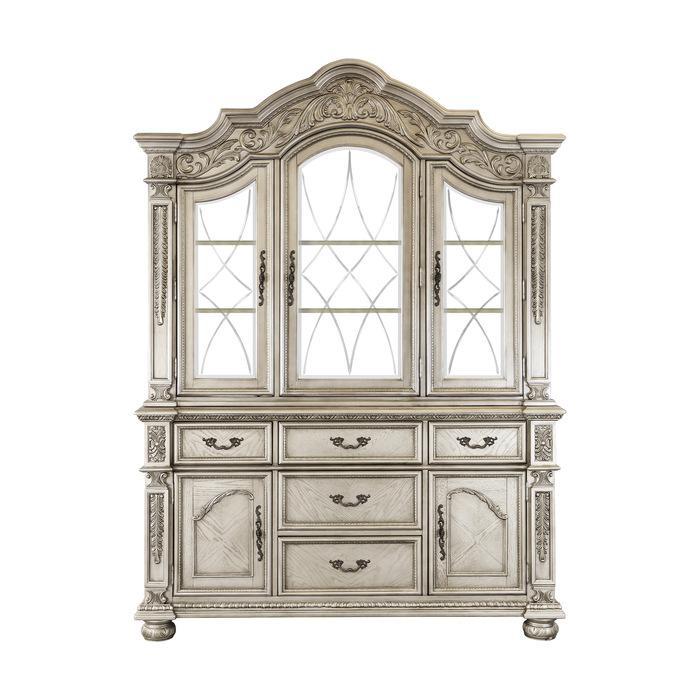 Homelegance Catalonia Buffet and Hutch in Platinum Gold 1824PG-50* - Premium Buffet from Homelegance (Titan Warehouse) - Just $2357.55! Shop now at Furniture Wholesale Plus  We are the best furniture store in Nashville, Hendersonville, Goodlettsville, Madison, Antioch, Mount Juliet, Lebanon, Gallatin, Springfield, Murfreesboro, Franklin, Brentwood