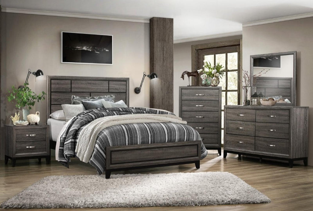 Homelegance Davi King Panel Bed in Gray 1645K-1EK* - Premium Bed from Homelegance (Titan Warehouse) - Just $388.05! Shop now at Furniture Wholesale Plus  We are the best furniture store in Nashville, Hendersonville, Goodlettsville, Madison, Antioch, Mount Juliet, Lebanon, Gallatin, Springfield, Murfreesboro, Franklin, Brentwood