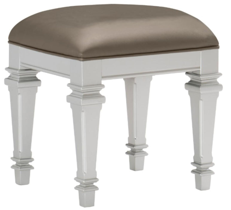 Homelegance Avondale Vanity Stool in Silver 1646-14 - Premium Stool from Homelegance (Titan Warehouse) - Just $107.25! Shop now at Furniture Wholesale Plus  We are the best furniture store in Nashville, Hendersonville, Goodlettsville, Madison, Antioch, Mount Juliet, Lebanon, Gallatin, Springfield, Murfreesboro, Franklin, Brentwood