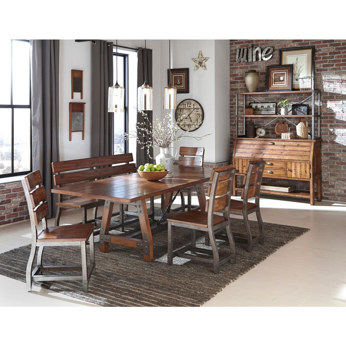 Homelegance Holverson Bench w/ Back in Rustic Brown 1715-BH - Premium Bench from Homelegance (Titan Warehouse) - Just $407.55! Shop now at Furniture Wholesale Plus  We are the best furniture store in Nashville, Hendersonville, Goodlettsville, Madison, Antioch, Mount Juliet, Lebanon, Gallatin, Springfield, Murfreesboro, Franklin, Brentwood