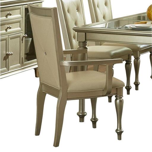 Homelegance Celandine Arm Chair in Silver (Set of 2) - Premium Arm Chair from Homelegance (Titan Warehouse) - Just $156! Shop now at Furniture Wholesale Plus  We are the best furniture store in Nashville, Hendersonville, Goodlettsville, Madison, Antioch, Mount Juliet, Lebanon, Gallatin, Springfield, Murfreesboro, Franklin, Brentwood