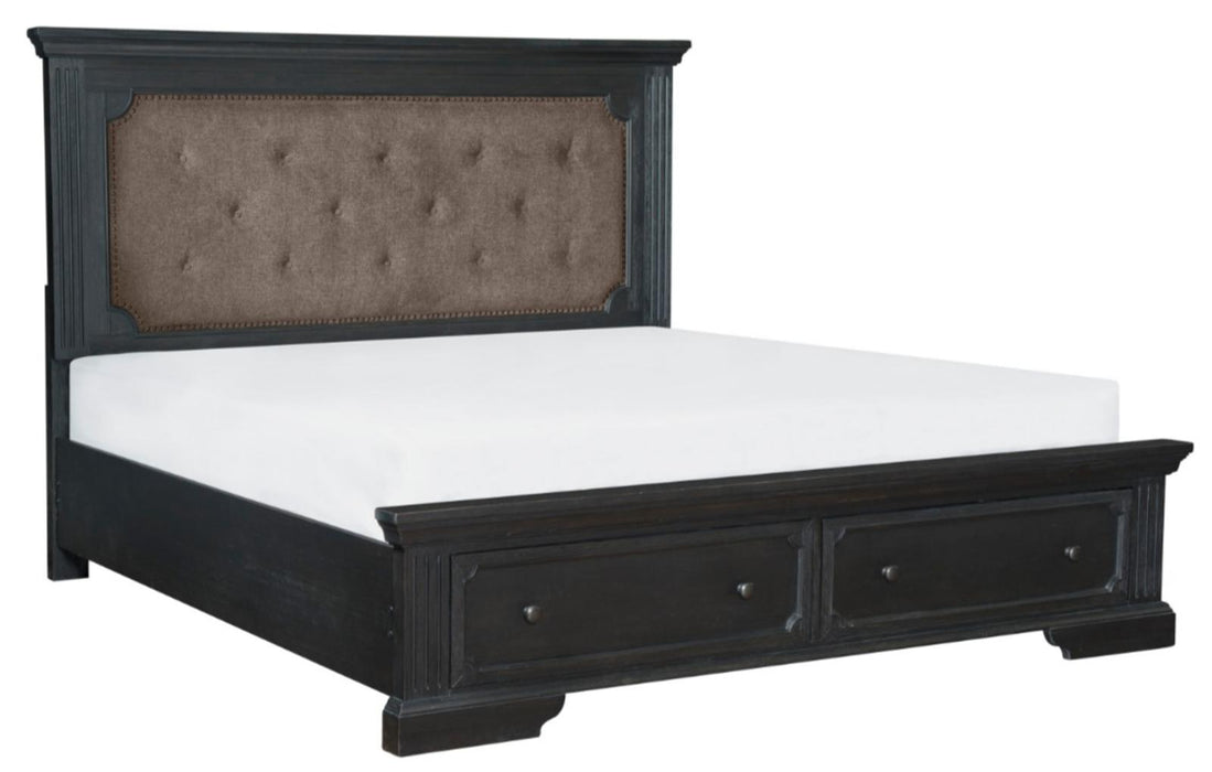 Homelegance Bolingbrook King Upholstered Storage Platform Bed in Coffee 1647K-1EK* - Premium Bed from Homelegance (Titan Warehouse) - Just $1031.55! Shop now at Furniture Wholesale Plus  We are the best furniture store in Nashville, Hendersonville, Goodlettsville, Madison, Antioch, Mount Juliet, Lebanon, Gallatin, Springfield, Murfreesboro, Franklin, Brentwood