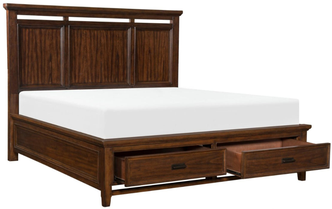 Homelegance Frazier King Upholstered Storage Platform Bed in Dark Cherry 1649K-1EK* - Premium Bed from Homelegance (Titan Warehouse) - Just $1460.55! Shop now at Furniture Wholesale Plus  We are the best furniture store in Nashville, Hendersonville, Goodlettsville, Madison, Antioch, Mount Juliet, Lebanon, Gallatin, Springfield, Murfreesboro, Franklin, Brentwood