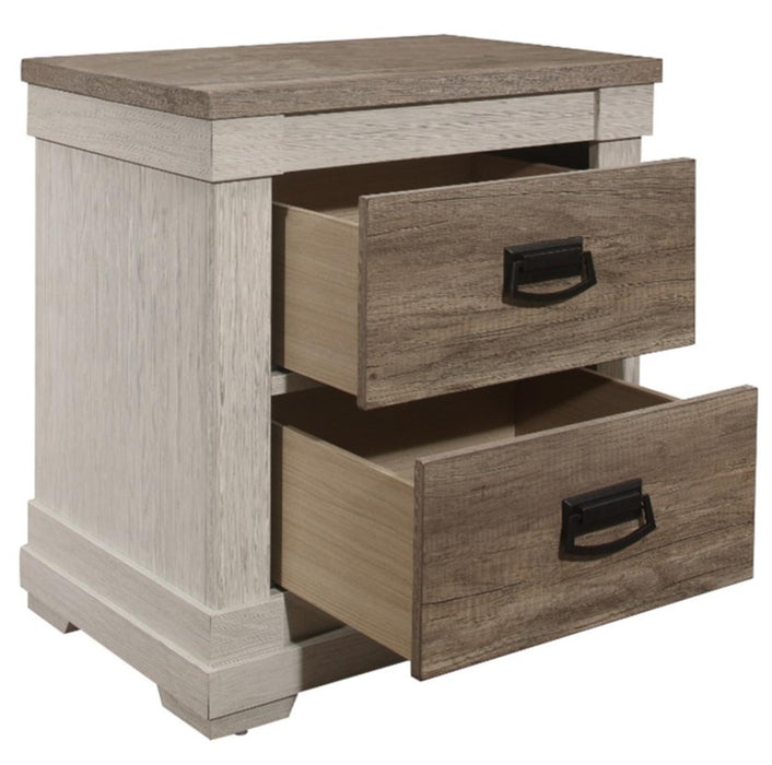 Homelegance Arcadia Nightstand in White & Weathered Gray 1677-4 - Premium Nightstand from Homelegance (Titan Warehouse) - Just $163.80! Shop now at Furniture Wholesale Plus  We are the best furniture store in Nashville, Hendersonville, Goodlettsville, Madison, Antioch, Mount Juliet, Lebanon, Gallatin, Springfield, Murfreesboro, Franklin, Brentwood