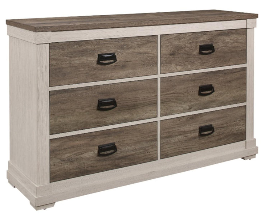 Homelegance Arcadia Dresser in White & Weathered Gray 1677-5 - Premium Dresser from Homelegance (Titan Warehouse) - Just $507! Shop now at Furniture Wholesale Plus  We are the best furniture store in Nashville, Hendersonville, Goodlettsville, Madison, Antioch, Mount Juliet, Lebanon, Gallatin, Springfield, Murfreesboro, Franklin, Brentwood