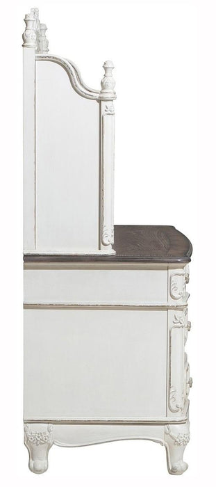 Homelegance Cinderella Writing Desk in Antique White with Grey Rub-Through 1386NW-11 - Premium Desk from Homelegance (Titan Warehouse) - Just $692.25! Shop now at Furniture Wholesale Plus  We are the best furniture store in Nashville, Hendersonville, Goodlettsville, Madison, Antioch, Mount Juliet, Lebanon, Gallatin, Springfield, Murfreesboro, Franklin, Brentwood