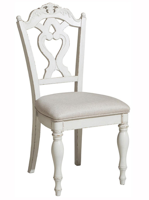 Homelegance Cinderella Chair in Antique White with Grey Rub-Through 1386NW-11C - Premium Desk Chair from Homelegance (Titan Warehouse) - Just $146.25! Shop now at Furniture Wholesale Plus  We are the best furniture store in Nashville, Hendersonville, Goodlettsville, Madison, Antioch, Mount Juliet, Lebanon, Gallatin, Springfield, Murfreesboro, Franklin, Brentwood