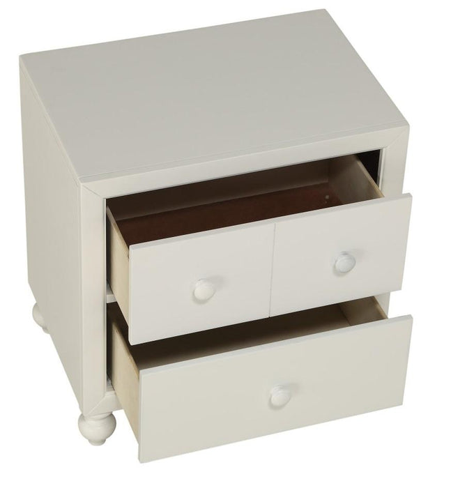 Homelegance Wellsummer 2 Drawer Nightstand in Gray 1803GY-4 - Premium Nightstand from Homelegance (Titan Warehouse) - Just $185.25! Shop now at Furniture Wholesale Plus  We are the best furniture store in Nashville, Hendersonville, Goodlettsville, Madison, Antioch, Mount Juliet, Lebanon, Gallatin, Springfield, Murfreesboro, Franklin, Brentwood