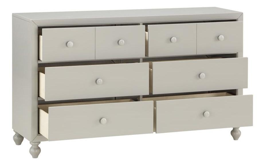 Homelegance Wellsummer 6 Drawer Dresser in Gray 1803GY-5 - Premium Dresser from Homelegance (Titan Warehouse) - Just $520.65! Shop now at Furniture Wholesale Plus  We are the best furniture store in Nashville, Hendersonville, Goodlettsville, Madison, Antioch, Mount Juliet, Lebanon, Gallatin, Springfield, Murfreesboro, Franklin, Brentwood