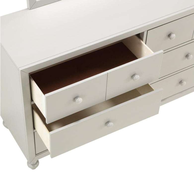 Homelegance Wellsummer 6 Drawer Dresser in Gray 1803GY-5 - Premium Dresser from Homelegance (Titan Warehouse) - Just $520.65! Shop now at Furniture Wholesale Plus  We are the best furniture store in Nashville, Hendersonville, Goodlettsville, Madison, Antioch, Mount Juliet, Lebanon, Gallatin, Springfield, Murfreesboro, Franklin, Brentwood