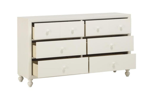 Homelegance Wellsummer 6 Drawer Dresser in White 1803W-5 - Premium Dresser from Homelegance (Titan Warehouse) - Just $520.65! Shop now at Furniture Wholesale Plus  We are the best furniture store in Nashville, Hendersonville, Goodlettsville, Madison, Antioch, Mount Juliet, Lebanon, Gallatin, Springfield, Murfreesboro, Franklin, Brentwood