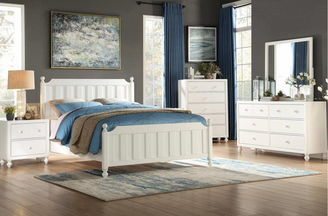 Homelegance Wellsummer 2 Drawer Nightstand in White 1803W-4 - Premium Nightstand from Homelegance (Titan Warehouse) - Just $185.25! Shop now at Furniture Wholesale Plus  We are the best furniture store in Nashville, Hendersonville, Goodlettsville, Madison, Antioch, Mount Juliet, Lebanon, Gallatin, Springfield, Murfreesboro, Franklin, Brentwood