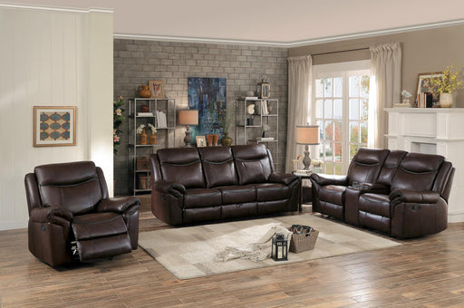 Homelegance Furniture Aram Glider Reclining Chair in Brown 8206BRW-1 - Premium Chair from Homelegance (Titan Warehouse) - Just $583.05! Shop now at Furniture Wholesale Plus  We are the best furniture store in Nashville, Hendersonville, Goodlettsville, Madison, Antioch, Mount Juliet, Lebanon, Gallatin, Springfield, Murfreesboro, Franklin, Brentwood