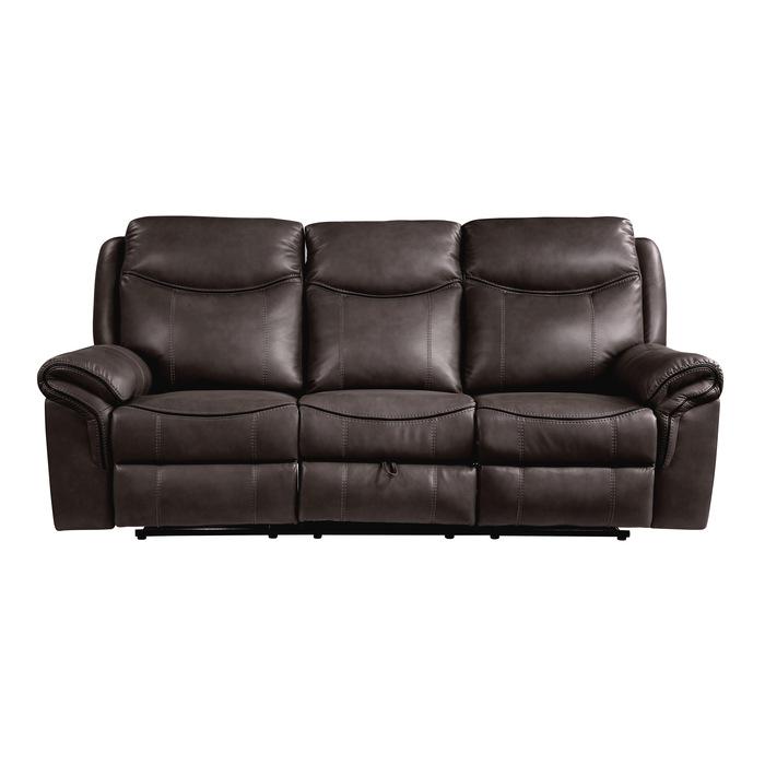 Homelegance Furniture Aram Double Glider Reclining Sofa in Brown 8206BRW-3 - Premium Sofa from Homelegance (Titan Warehouse) - Just $1109.55! Shop now at Furniture Wholesale Plus  We are the best furniture store in Nashville, Hendersonville, Goodlettsville, Madison, Antioch, Mount Juliet, Lebanon, Gallatin, Springfield, Murfreesboro, Franklin, Brentwood