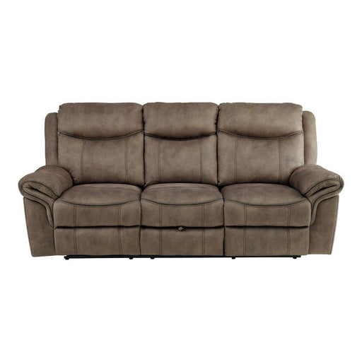 Homelegance Furniture Aram Double Glider Reclining Sofa in Dark Brown 8206NF-3 - Premium Sofa from Homelegance (Titan Warehouse) - Just $1109.55! Shop now at Furniture Wholesale Plus  We are the best furniture store in Nashville, Hendersonville, Goodlettsville, Madison, Antioch, Mount Juliet, Lebanon, Gallatin, Springfield, Murfreesboro, Franklin, Brentwood