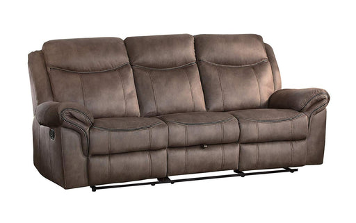 Homelegance Furniture Aram Double Glider Reclining Sofa in Dark Brown 8206NF-3 - Premium Sofa from Homelegance (Titan Warehouse) - Just $1109.55! Shop now at Furniture Wholesale Plus  We are the best furniture store in Nashville, Hendersonville, Goodlettsville, Madison, Antioch, Mount Juliet, Lebanon, Gallatin, Springfield, Murfreesboro, Franklin, Brentwood