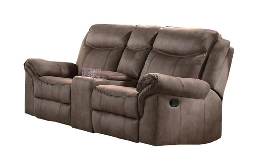 Homelegance Furniture Aram Double Glider Reclining Loveseat in Dark Brown 8206NF-2 - Premium Loveseat from Homelegance (Titan Warehouse) - Just $1031.55! Shop now at Furniture Wholesale Plus  We are the best furniture store in Nashville, Hendersonville, Goodlettsville, Madison, Antioch, Mount Juliet, Lebanon, Gallatin, Springfield, Murfreesboro, Franklin, Brentwood