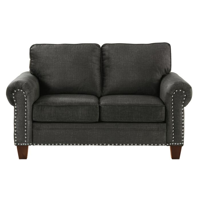 Homelegance Furniture Cornelia Loveseat in Dark Gray 8216DG-2 - Premium Loveseat from Homelegance (Titan Warehouse) - Just $544.05! Shop now at Furniture Wholesale Plus  We are the best furniture store in Nashville, Hendersonville, Goodlettsville, Madison, Antioch, Mount Juliet, Lebanon, Gallatin, Springfield, Murfreesboro, Franklin, Brentwood