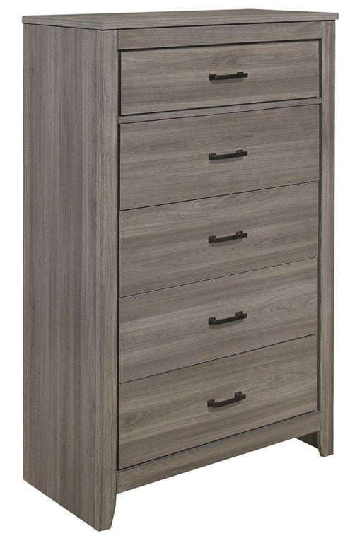 Homelegance Waldorf 5 Drawer Chest in Dark Gray 1902-9 - Premium Chest from Homelegance (Titan Warehouse) - Just $370.50! Shop now at Furniture Wholesale Plus  We are the best furniture store in Nashville, Hendersonville, Goodlettsville, Madison, Antioch, Mount Juliet, Lebanon, Gallatin, Springfield, Murfreesboro, Franklin, Brentwood