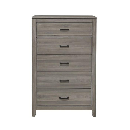 Homelegance Waldorf 5 Drawer Chest in Dark Gray 1902-9 - Premium Chest from Homelegance (Titan Warehouse) - Just $370.50! Shop now at Furniture Wholesale Plus  We are the best furniture store in Nashville, Hendersonville, Goodlettsville, Madison, Antioch, Mount Juliet, Lebanon, Gallatin, Springfield, Murfreesboro, Franklin, Brentwood