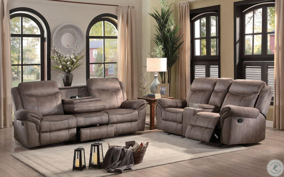 Homelegance Furniture Aram Double Glider Reclining Loveseat in Dark Brown 8206NF-2 - Premium Loveseat from Homelegance (Titan Warehouse) - Just $1031.55! Shop now at Furniture Wholesale Plus  We are the best furniture store in Nashville, Hendersonville, Goodlettsville, Madison, Antioch, Mount Juliet, Lebanon, Gallatin, Springfield, Murfreesboro, Franklin, Brentwood