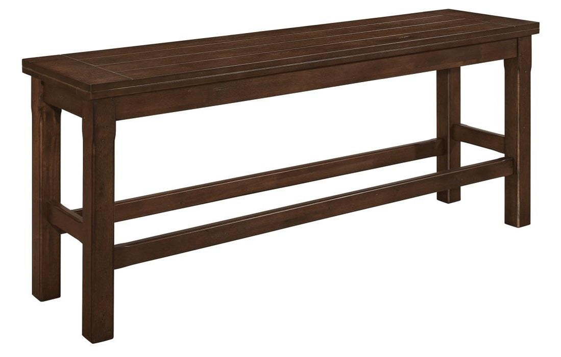 Homelegance Schleiger Counter Height Bench in Dark Brown 5400-24BH - Premium Bench from Homelegance (Titan Warehouse) - Just $183.30! Shop now at Furniture Wholesale Plus  We are the best furniture store in Nashville, Hendersonville, Goodlettsville, Madison, Antioch, Mount Juliet, Lebanon, Gallatin, Springfield, Murfreesboro, Franklin, Brentwood