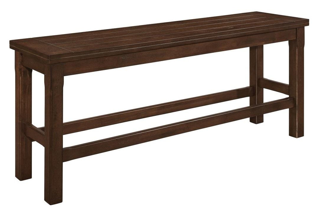 Homelegance Schleiger Counter Height Bench in Dark Brown 5400-24BH - Premium Bench from Homelegance (Titan Warehouse) - Just $183.30! Shop now at Furniture Wholesale Plus  We are the best furniture store in Nashville, Hendersonville, Goodlettsville, Madison, Antioch, Mount Juliet, Lebanon, Gallatin, Springfield, Murfreesboro, Franklin, Brentwood