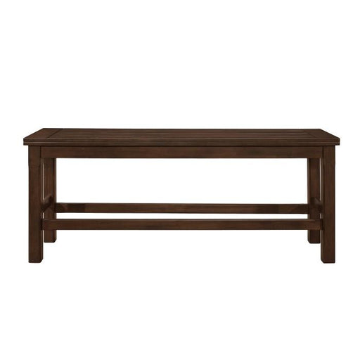 Homelegance Schleiger Counter Height Bench in Dark Brown 5400-24BH - Premium Bench from Homelegance (Titan Warehouse) - Just $183.30! Shop now at Furniture Wholesale Plus  We are the best furniture store in Nashville, Hendersonville, Goodlettsville, Madison, Antioch, Mount Juliet, Lebanon, Gallatin, Springfield, Murfreesboro, Franklin, Brentwood