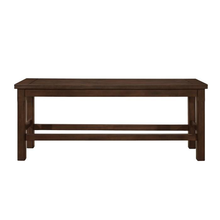 Homelegance Schleiger Counter Height Bench in Dark Brown 5400-24BH - Premium Bench from Homelegance (Titan Warehouse) - Just $183.30! Shop now at Furniture Wholesale Plus  We are the best furniture store in Nashville, Hendersonville, Goodlettsville, Madison, Antioch, Mount Juliet, Lebanon, Gallatin, Springfield, Murfreesboro, Franklin, Brentwood