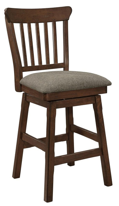 Homelegance Schleiger Counter Height Swivel Chair in Dark Brown (Set of 2) - Premium Chair from Homelegance (Titan Warehouse) - Just $146.25! Shop now at Furniture Wholesale Plus  We are the best furniture store in Nashville, Hendersonville, Goodlettsville, Madison, Antioch, Mount Juliet, Lebanon, Gallatin, Springfield, Murfreesboro, Franklin, Brentwood